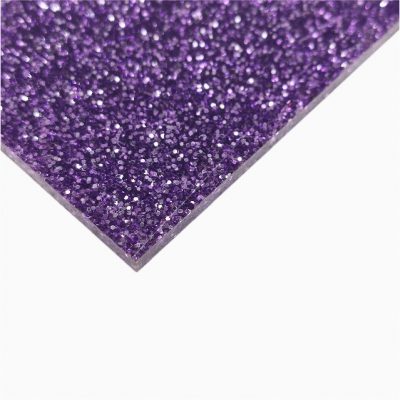 Metacrilato Purple Glitter | Para más información consulta nuestro catálogo en PDF