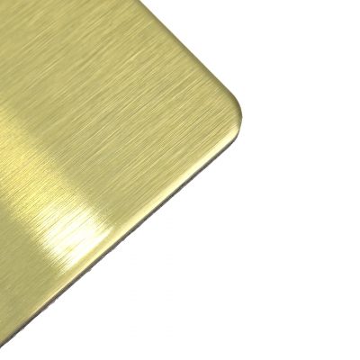 Dibond Butlerfinish Gold | Para más información consulta nuestro catálogo en PDF